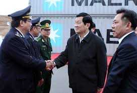 ປະທານປະເທດເຈືອງເຕິ໋ນຊາງເຮັດວຽກຢູ່ແຂວງບິ່ງດິ້ງ